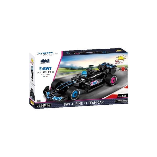Byggesæt - COBI - 1684 - BWT Alpine F1 Team Bil - Sort - At samle selv Svart