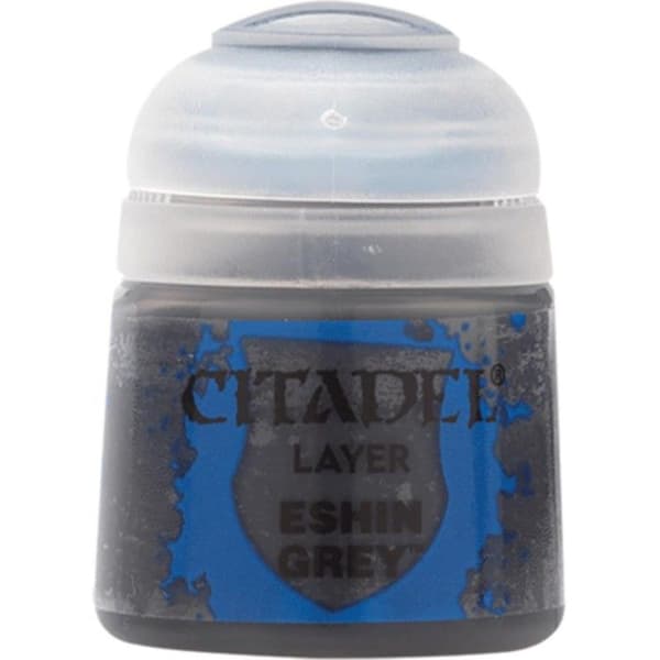 Games Workshop Citadel Färgburk - Layer Eshin Grey (12ml) - Miniatyr Krigsspel - Ålder 10+