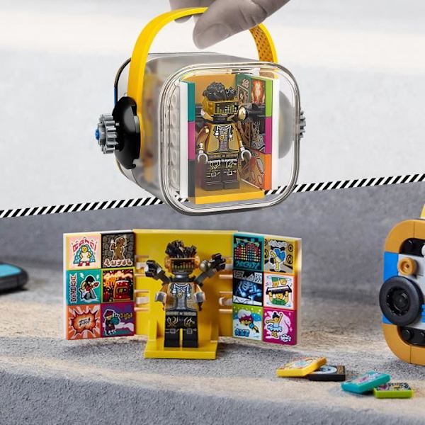 LEGO® 43107 VIDIYO™ Hiphop Robot BeatBox Music Video Clip Creator, Musical Toy, Augmented Reality Set App med Röd