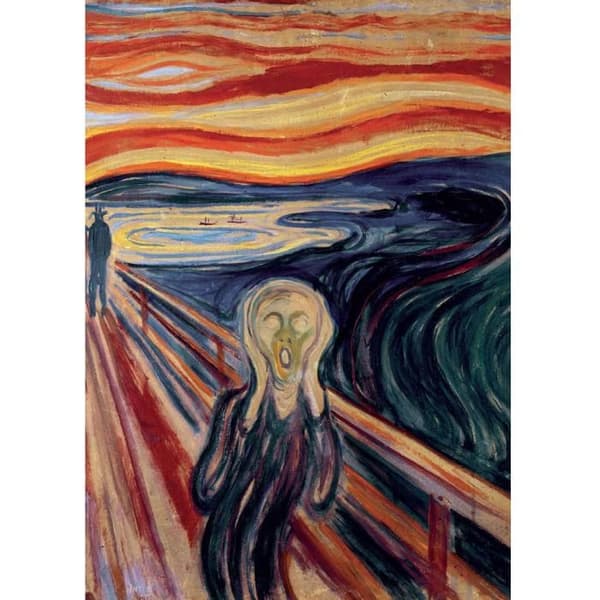 Pussel 1000 Bitar: Skriet, Munch