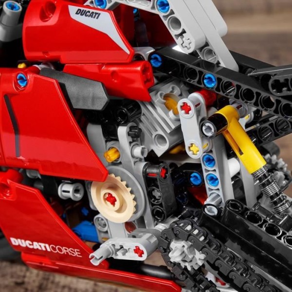 LEGO® Technic 42107 Ducati Panigale V4 R, Moto GP Model Kit, Ducati Motorcykelkonstruktion, Motorcykellegetøj, Børn 10 år og opefter Grön