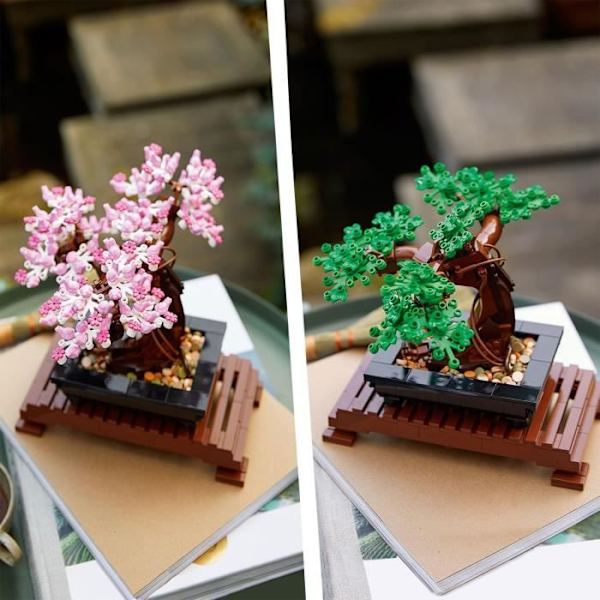 LEGO® Icons 10281 Bonsai, Rakennus, Koristekukat, Bonsai Kit, Kasvit ja Puut, LEGO Botanical Collection, aikuisille Vit