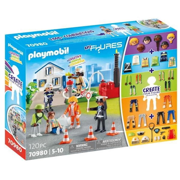 PLAYMOBIL - Mina figurer: Första hjälpen-arbetare - Flerfärgad - 120 stycken - Från 5 år Flerfärgad