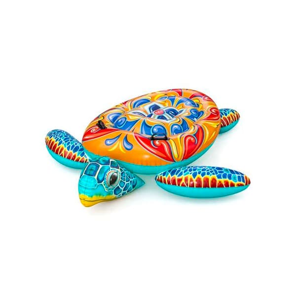 Badebidge - Bestway - Middelhavsschildpad - Multifarvet - 186x168x42 cm