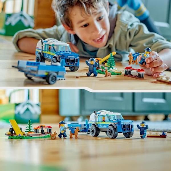 LEGO® City Police 60369 Politi hundetrænende legetøjsbil med trailer Vit