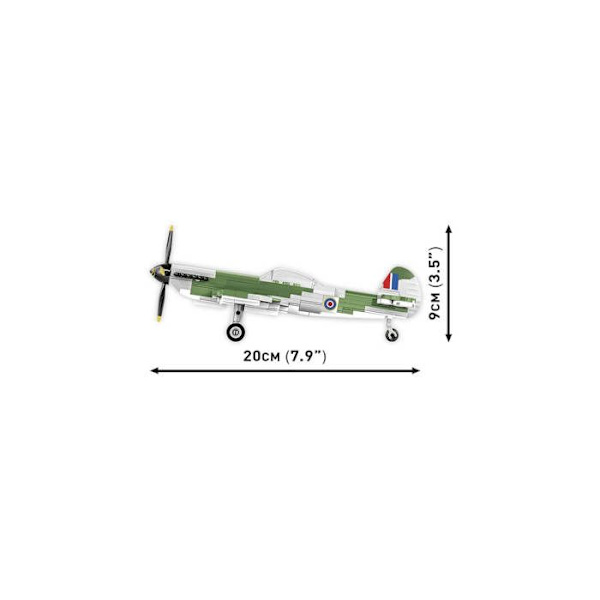 Model - COBI - Spitfire Mk.XVI Bubbletop - Plastik - At samle selv - 8 år og derover