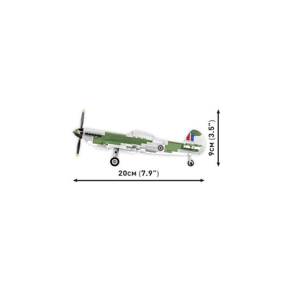 Modell - COBI - Spitfire Mk.XVI Bubbletop - Plast - Att montera själv - 8 år och uppåt