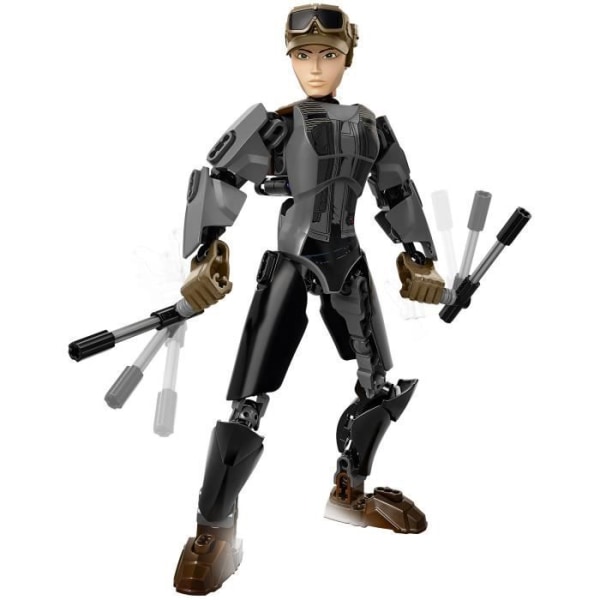 LEGO® Star Wars™ Rogue One Sergeant Jyn Erso - Poserbar actionfigur med fjäderbelastad shooter - 104 delar