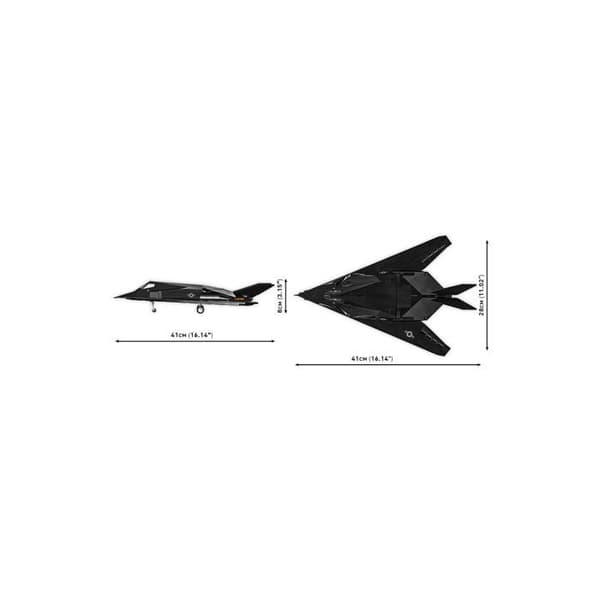 Byggesæt - COBI - LOCKHEED F-117 NIGHTHAWK - Sort - 3 år og op - At samle selv Svart