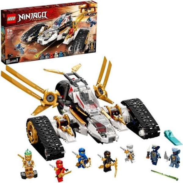 LEGO® 71739 NINJAGO® Ultrasonic terrängbil - Motorcykelleksak, byggset för barn med minifiguren Ninja Zane