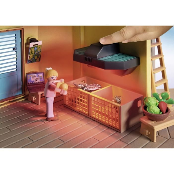 PLAYMOBIL 71007 Dyreplejecenter, Wiltopia, genbrugsmaterialer eller biomaterialer, fra 4 år og opefter Flerfärgad