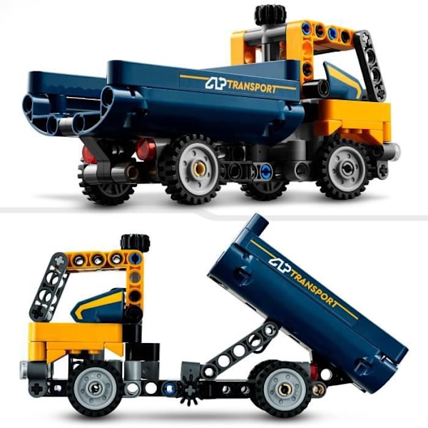 LEGO® Technic 42147 Dumper, 2-i-1, grävmaskinsleksak, entreprenadmaskin Flerfärgad