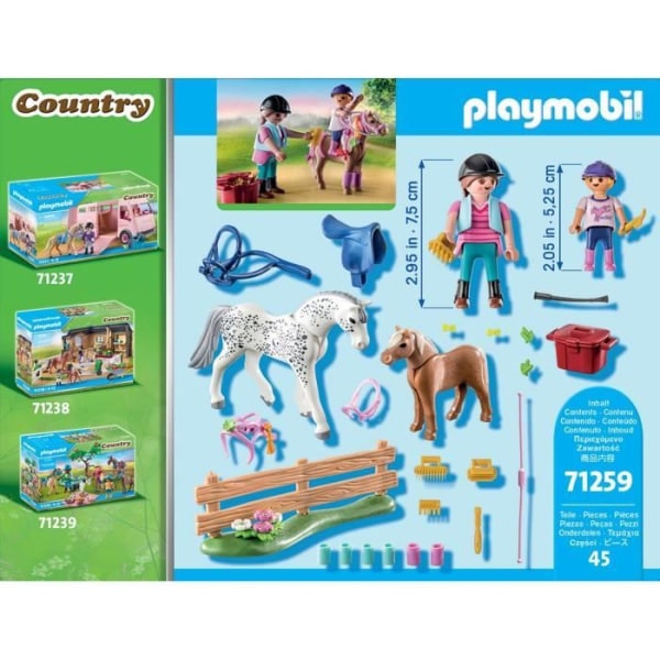 PLAYMOBIL - 71259 - Land - Startpaket - Ryttare och hästar