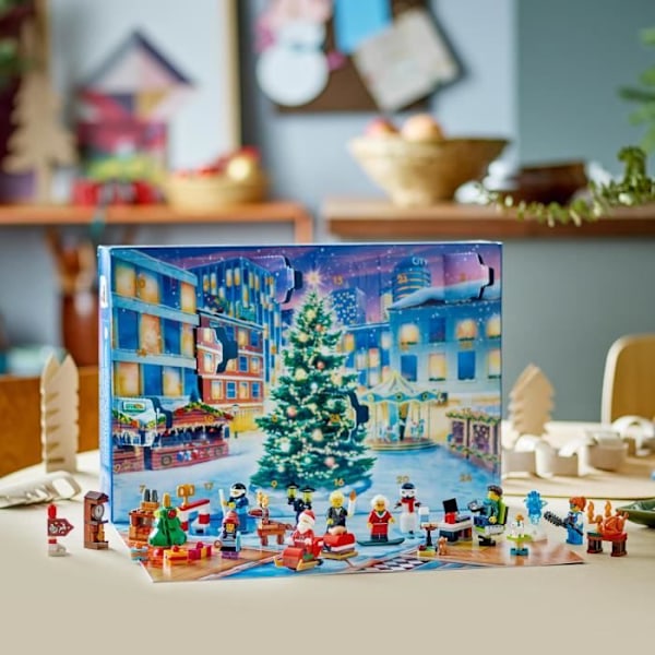 LEGO® City 60381 Adventskalender 2023 - LEGO - 24 gaver inklusive julemand og rensdyrfigurer Flerfärgad