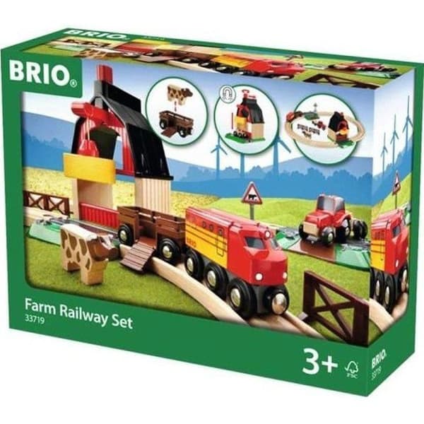 Circuit de la Ferme i træ BRIO - Fuld pakke 20 dele - Ravensburger mångfärgad