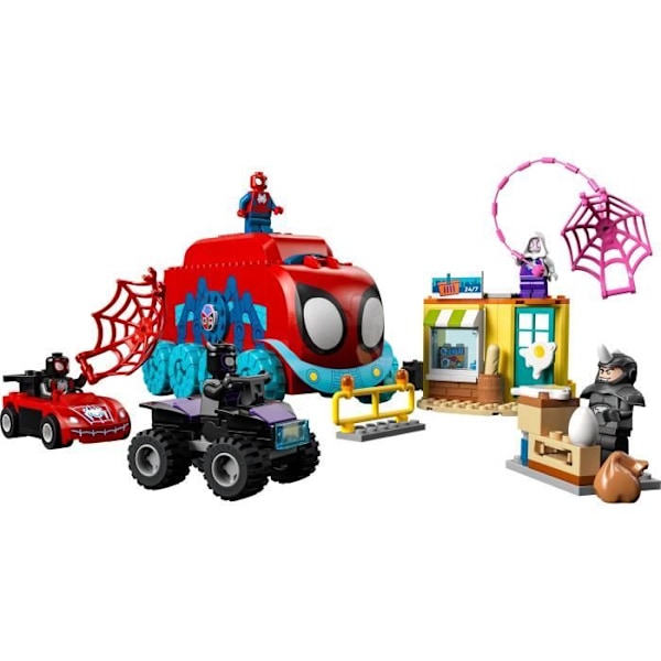 LEGO® Marvel 10791 Team Spideys mobila huvudkontor, barnleksak med svarta panterminifigurer Grön