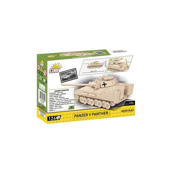 Reduceret model - COBI - 3099 - Panzer V Panther - 126 elementer - 1:72 - Blandet