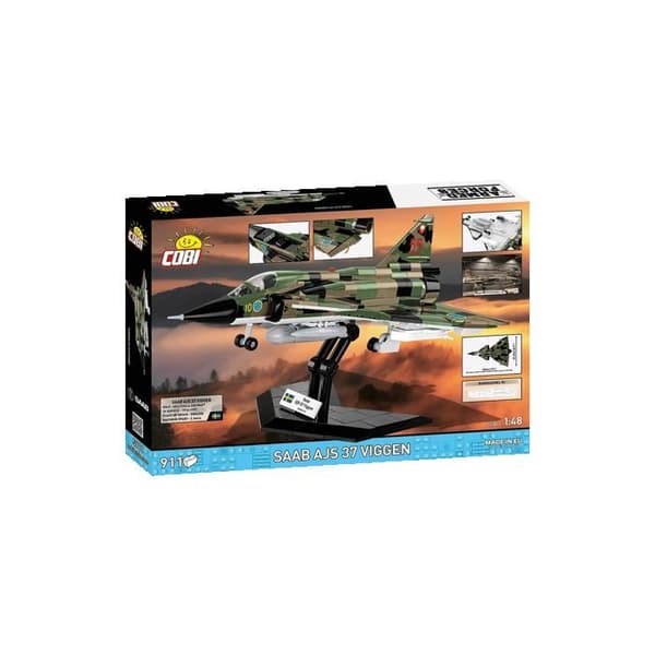 COBI 5911 - SAAB AJS 37 VIGGEN - BYGGSET - KAMOUFLAGE - FLYGPLAN