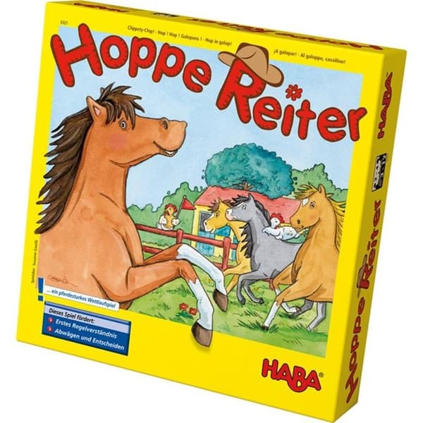 HABA Hoppe Reiter - Lautapeli lapsille (sekoitettu), 2 pelaajaa ja enemmän