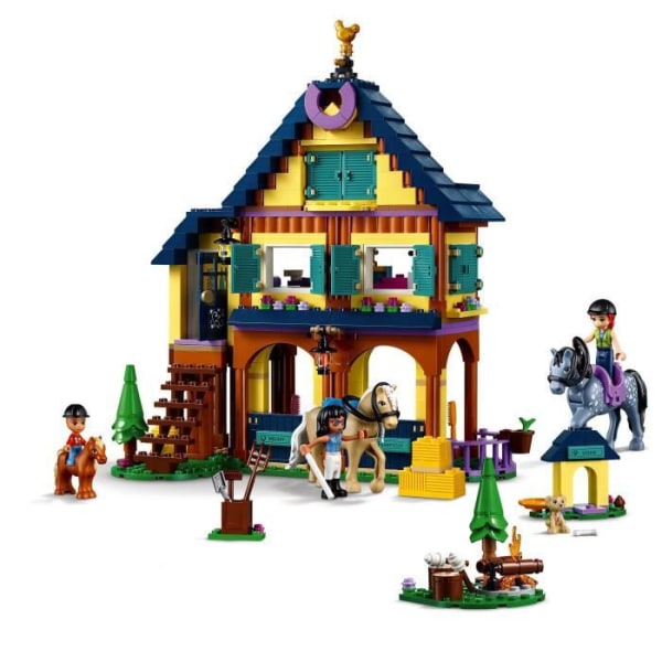 LEGO® 41683 Friends Forest Riding Center – Hästleksak med minidockor för flickor och pojkar