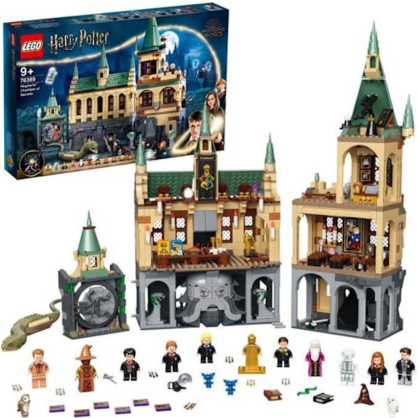 LEGO® 76389 Harry Potter™ Hogwarts Hemligheternas kammare Leksaksslott med stora salen + minifigur 20-årsjubileumsutgåva Flerfärgad