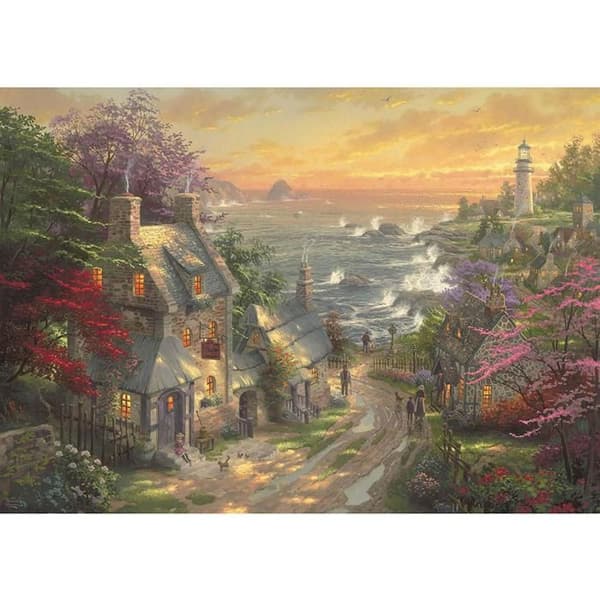 3000 palan puzzle: Majakkakylä, Thomas Kinkade