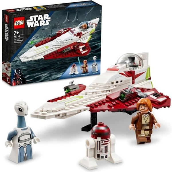 LEGO® Star Wars 75333 Obi-Wan Kenobin jedimetsästäjä, -lelu, pilkkaamme ja droidi-minihahmo Flerfärgad