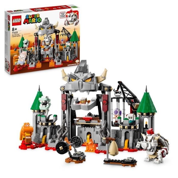 LEGO® Super Mario 71423 Bowser Skeletin Castle Battle -laajennussetti, yhdistä aloituspakkaukseen Flerfärgad