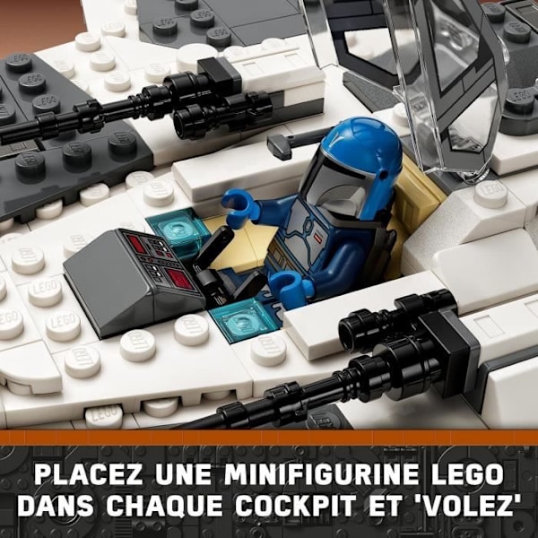 LEGO Star Wars 75348 The Mandalorian Fang Fighter vs. TIE Interceptor, Starship Toy Flerfärgad