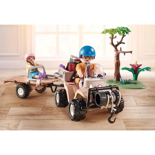 PLAYMOBIL - 71011 - Wiltopia - Pelastusneliö eläimille - Kierrätetyt tai biomateriaalit Flerfärgad