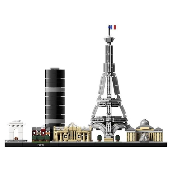 LEGO® 21044 Architecture Paris-modell att bygga med Eiffeltornet, Skyline Collection, heminredning, presentidé Röd