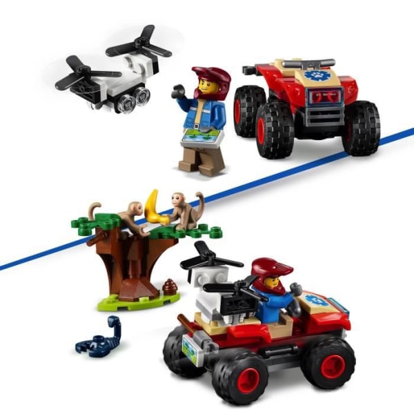 LEGO® 60300 City Wildlife Wild Animal Rescue fyrhjuling med minifigurer