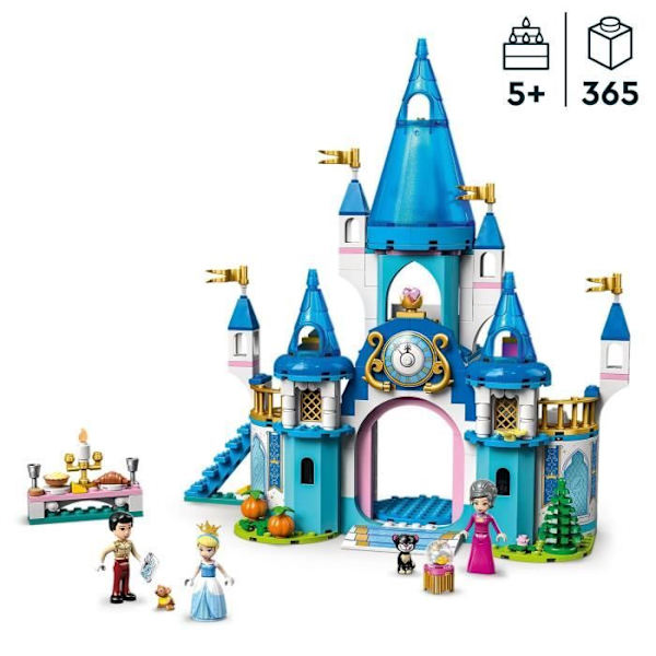 LEGO Disney Princess - Askepot og Prince Charming's Castle - Legetøj fra 5 år - 365 stykker Flerfärgad