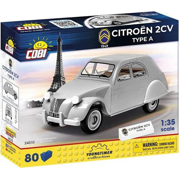 Rakennuspelit - Cobi 24510 - Citroen 2Cv Type A Vit
