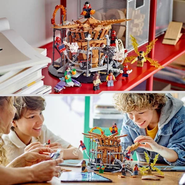 LEGO® Marvel 76261 Spider-Man's Final Battle: No Way Home, Leksak med 3 Peter Parkers, Green Goblin, Electro Flerfärgad