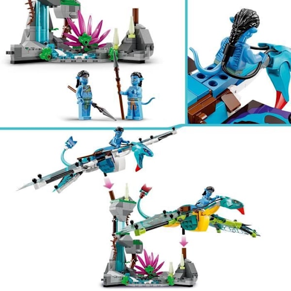 LEGO® Avatar 75572 Jake & Neytiris første Banshee-flyvning, Pandora-legetøj, med dyr Flerfärgad