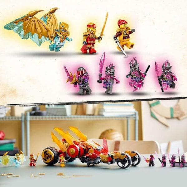 LEGO NINJAGO 71773 Kai's Golden Dragon Off-Roader leksaksbil för barn Guld