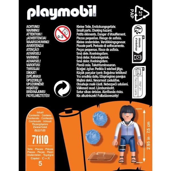 PLAYMOBIL - Naruto Shippuden - Hinata - Ninja-figuuri lisätarvikkeineen Flerfarvet