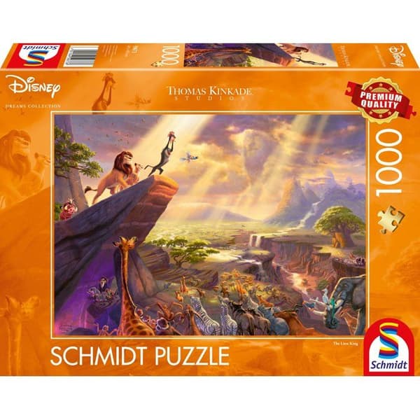 Palapeli 1000 palaa - SCHMIDT SPIELE - Thomas Kinkade Studios - Disney - Leijonakuningas - 1000 palaa Flerfärgad