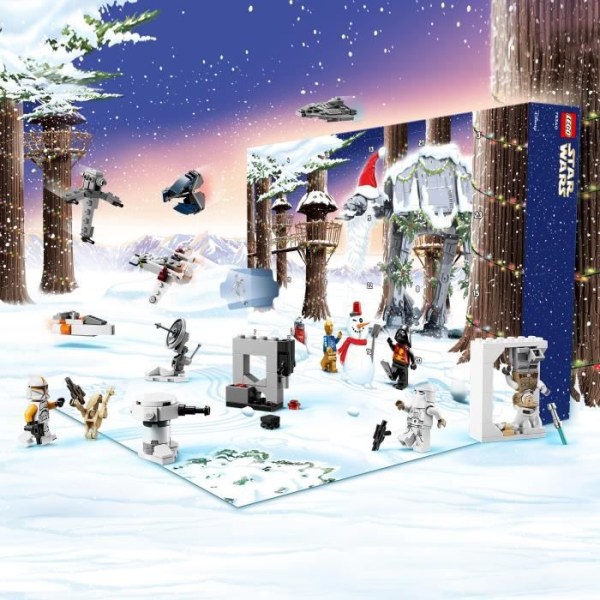 LEGO Star Wars 75340 Adventskalender 2022, 24 minileksaker, present med minifigurer