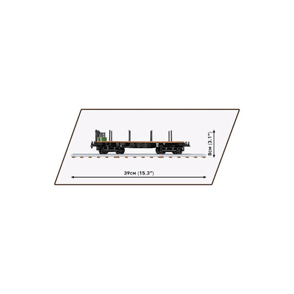 COBI 6284 - SCHWERER PLATTFORMWAGEN TYYPPI SSYS WAGON