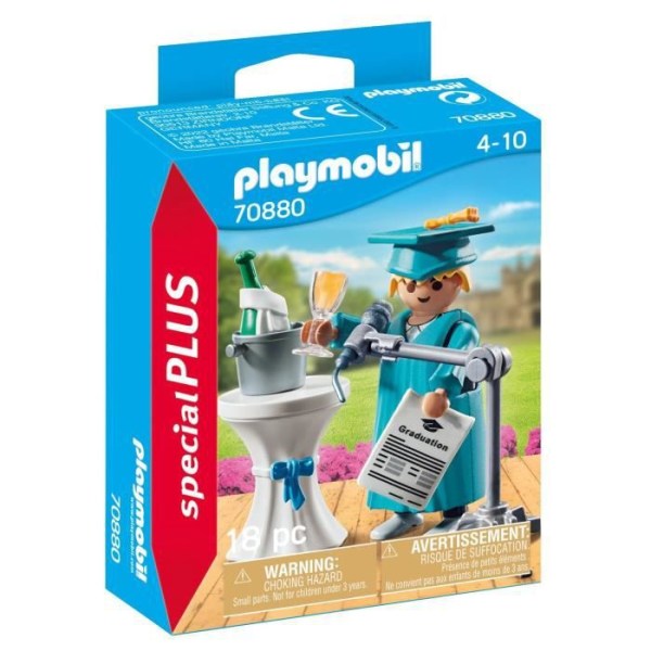 PLAYMOBIL - 70880 - Graduate - Special Plus-karaktär med tillbehör för nya berättelser Blå