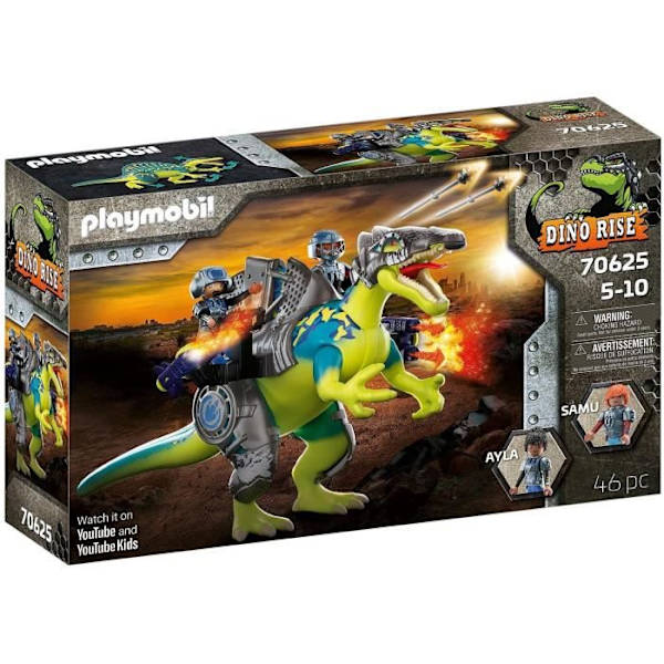 PLAYMOBIL - Dino Rise - Spinosaurus ja taistelijat - 46 kpl - Lapset 5 vuotta ja vanhemmat