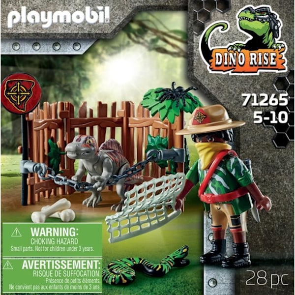 PLAYMOBIL - 71265 - Dino Rise - Baby spinosaurus og fighter Flerfärgad