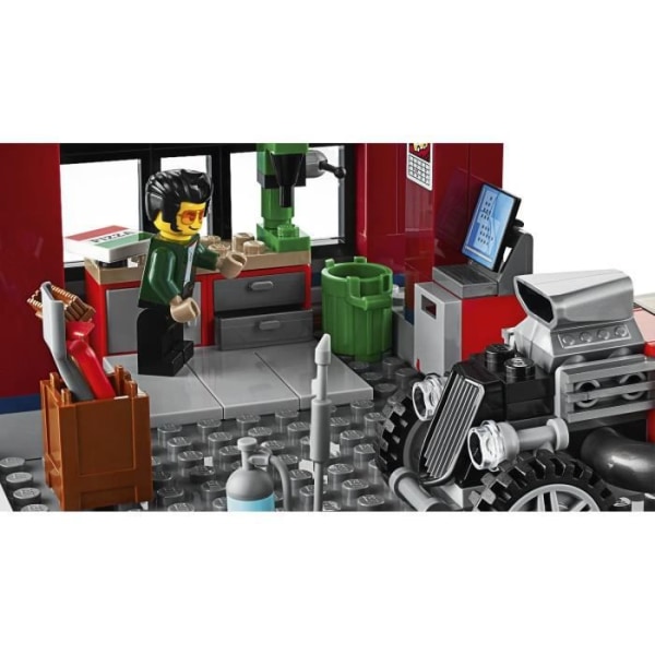 LEGO® City 60258 trimbutik, leksaksbilsgarage, presentidé och lastbilsleksak för barn från 6 år