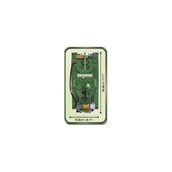 Byggespil - Cobi 2550 - Sherman M4A3E2 "Jumbo" Grön