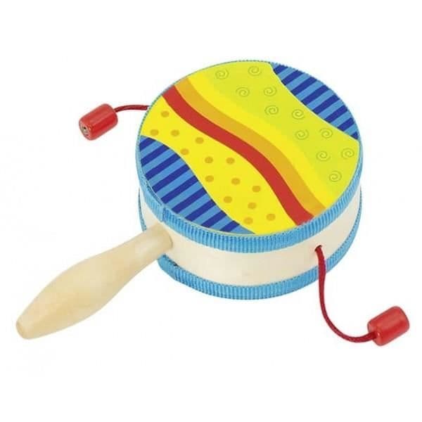 Baskebånd - GOKI - Regnbue - Naturlig hud - Ø10cm - Træ Regnbue
