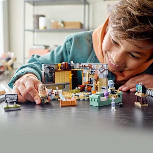 LEGO® 76200 Marvel Bro Thorin uudet Asgard-, Marvel Bro Thor- ja Korg-hahmot, Thor-lelu 7-vuotiaille ja sitä vanhemmille lapsille Flerfärgad