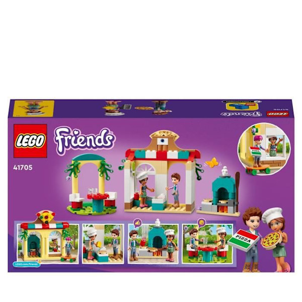 LEGO® 41705 Friends Heartlake City Pizzeria, Restaurant Building Legetøj til børn fra 5 år og opefter Flerfärgad
