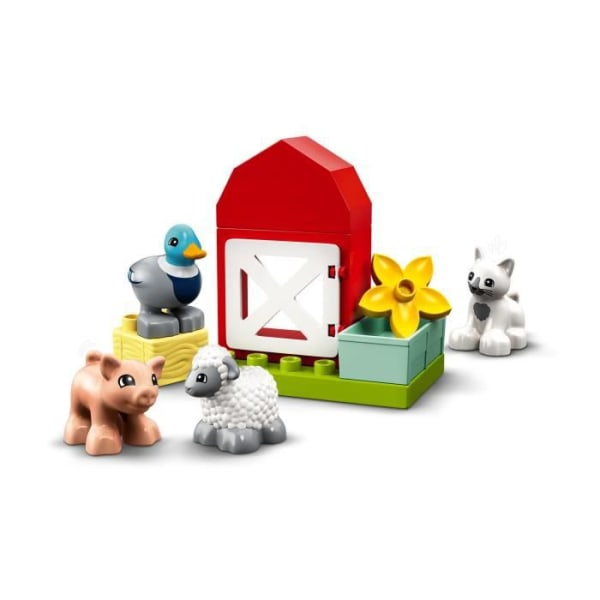 LEGO® 10949 DUPLO® Stadsgårdsdjur leksak med anka, gris och katt minifigurer för barn från 2+